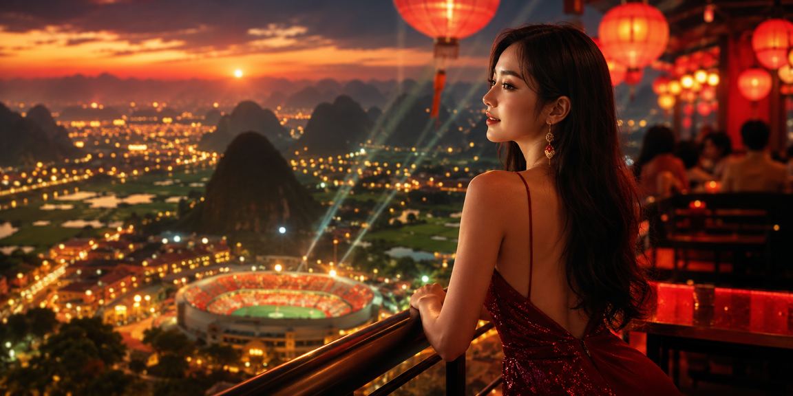 Phố đèn lồng Hội An về đêm, không khí giải trí sôi động gợi nhớ sảnh live casino VIP